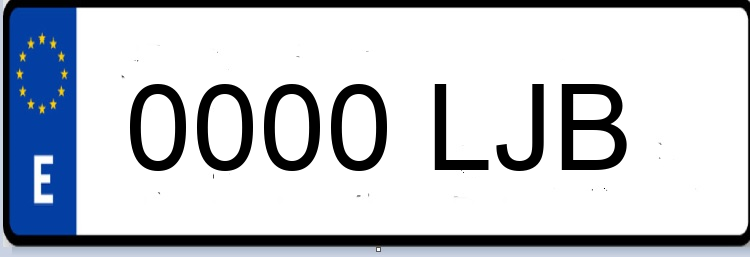 Letras Matriculas LJB