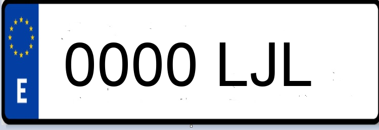 Letras Matriculas LJL