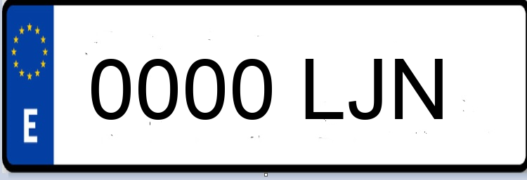 Letras Matriculas LJN