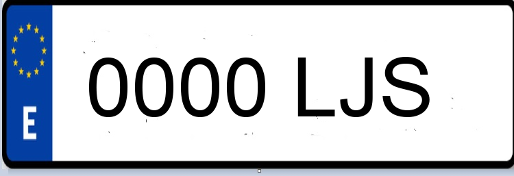 Letras Matriculas LJS