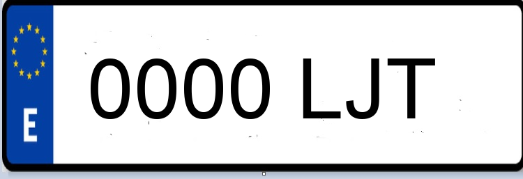 Letras Matriculas LJT