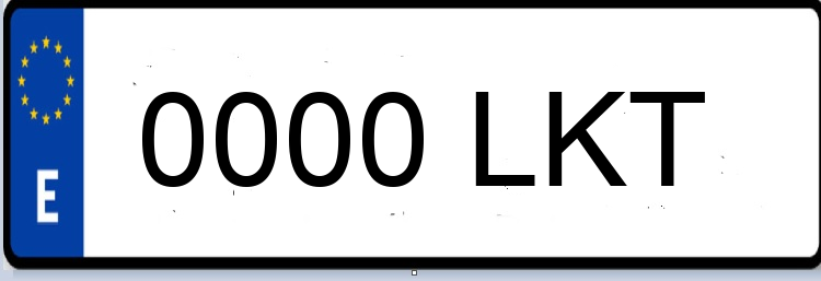 Letras Matriculas LKT