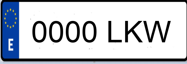 Letras Matriculas LKW