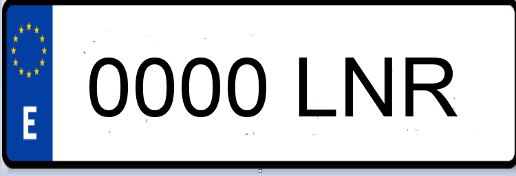 Letras Matriculas LNR