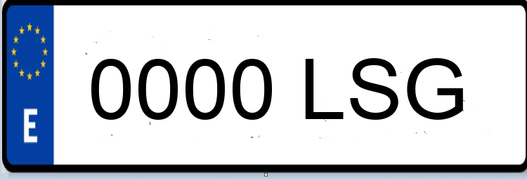 Letras Matriculas LSG