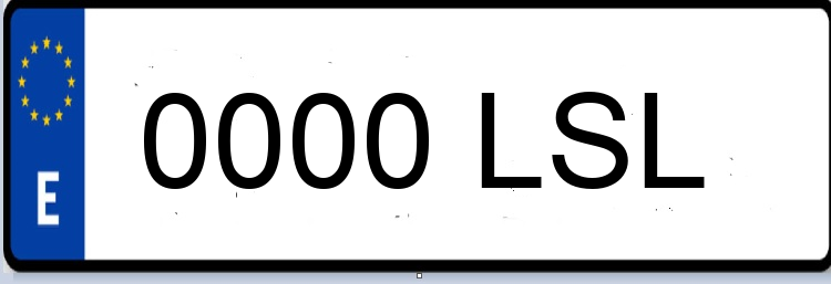 Letras Matriculas LSL