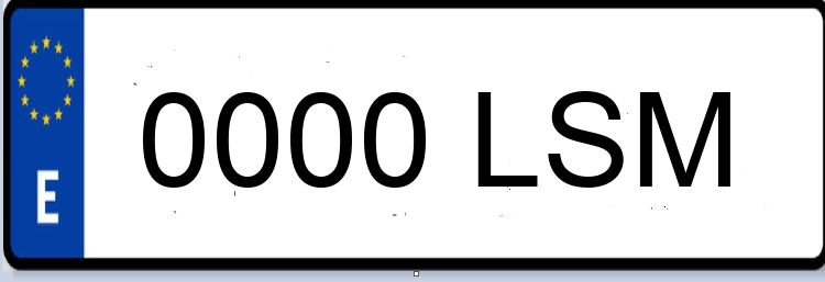 Letras Matriculas LSM