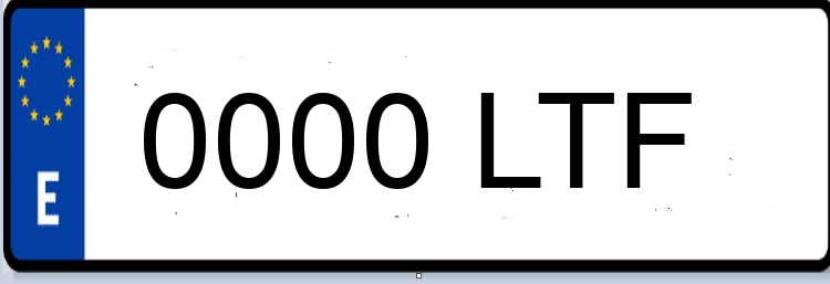 Letras Matriculas LTF