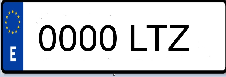 Letras Matriculas LTZ