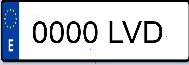 Letras Matriculas LVD