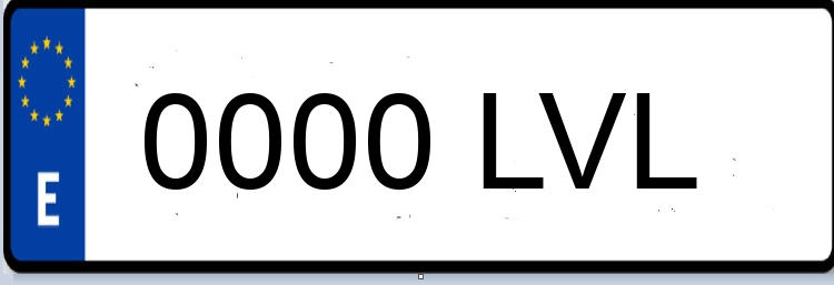 Letras Matriculas LVL