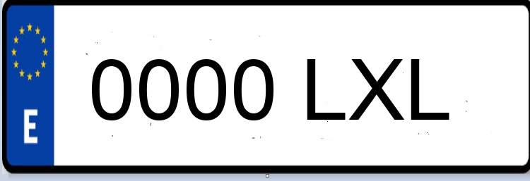 Letras Matriculas LXL