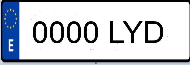 Letras Matriculas LYD