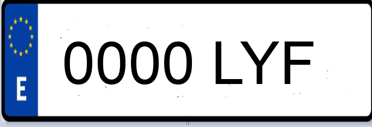 Letras Matriculas LYF