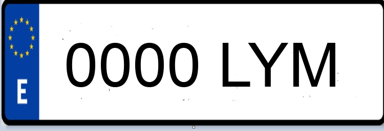 Letras Matriculas LYM