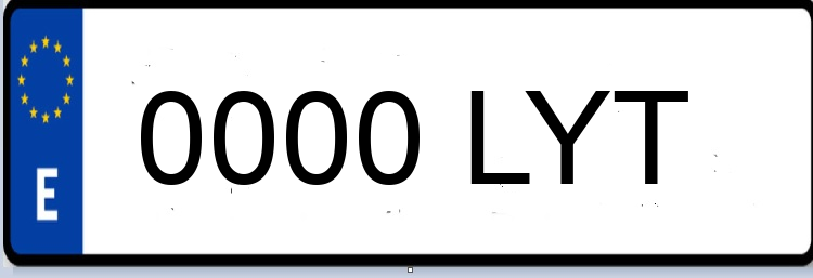 Letras Matriculas LYT