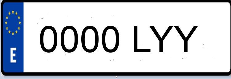 Letras Matriculas LYY