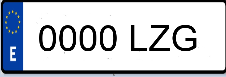 Letras Matriculas LZG