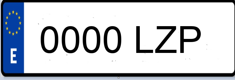 Letras Matriculas LZP