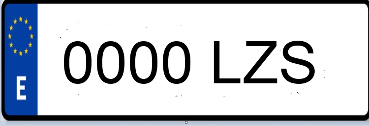 Letras Matriculas LZS