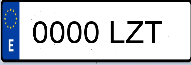 Letras Matriculas LZT