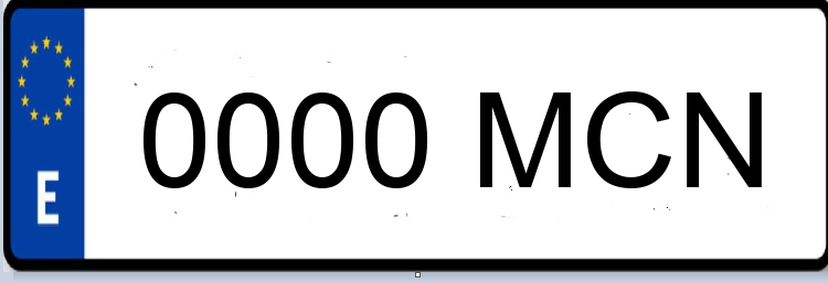 Letras Matriculas MCN