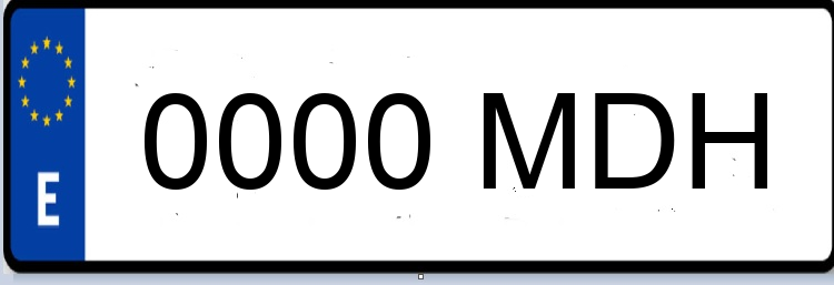 Letras Matriculas MDH