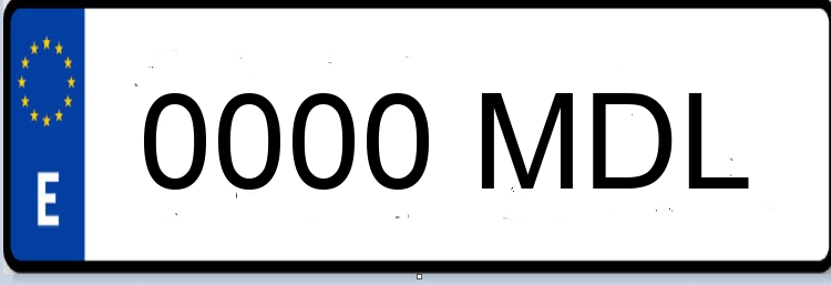 Letras Matriculas MDL