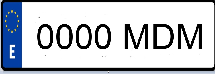 Letras Matriculas MDM