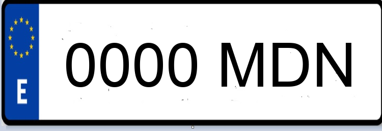 Letras Matriculas MDN