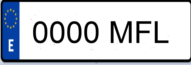 Letras Matriculas MFL