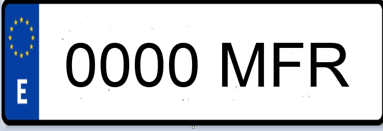 Letras Matriculas MFR