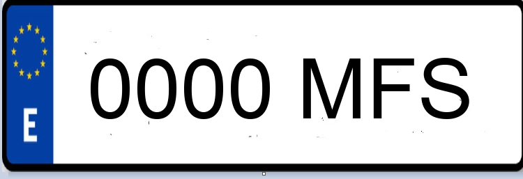 Letras Matriculas MFS