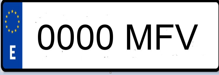 Letras Matriculas MFV
