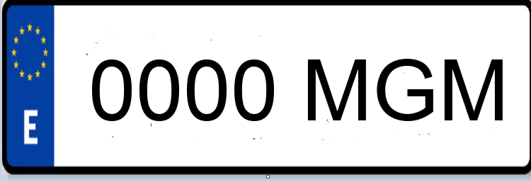 Letras Matriculas MGM