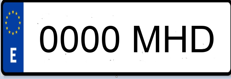 Letras Matriculas MHD