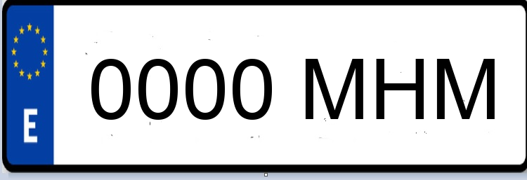 Letras Matriculas MHM