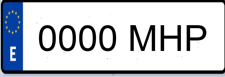 Letras Matriculas MHP