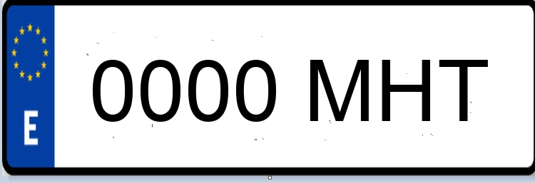 Letras Matriculas MHT