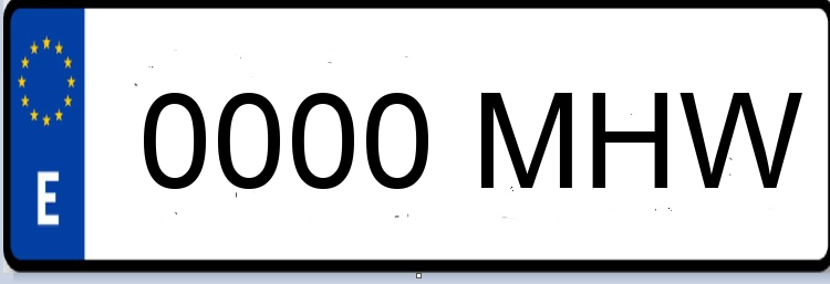 Letras Matriculas MHW