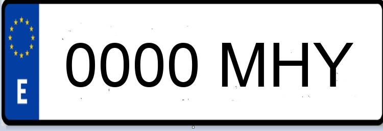 Letras Matriculas MHY