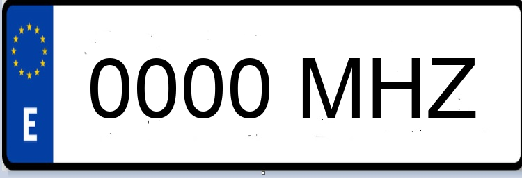 Letras Matriculas MHZ