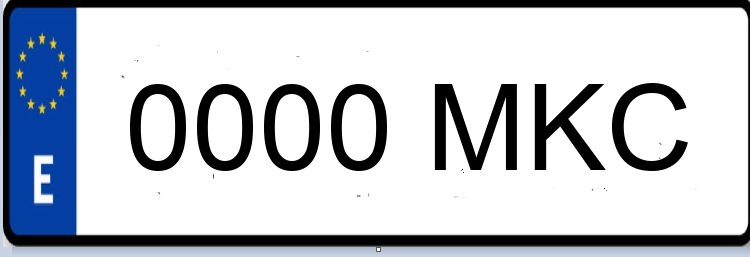 Letras Matriculas MKC