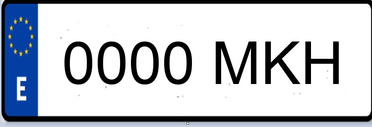 Letras Matriculas MKH