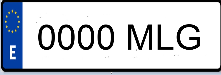 Letras Matriculas MLG