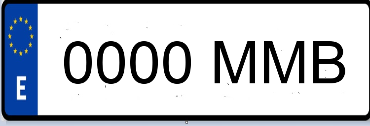 Letras Matriculas MMB