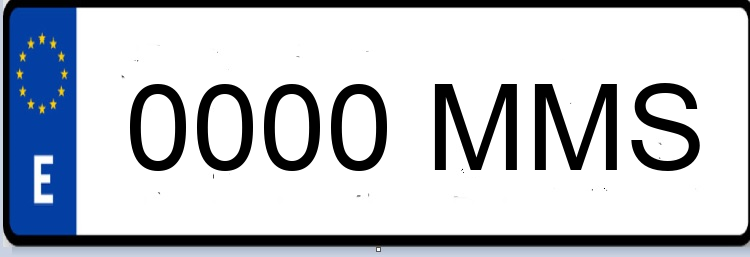 Letras Matriculas MMS