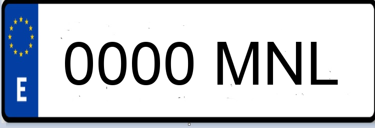 Letras Matriculas MNL