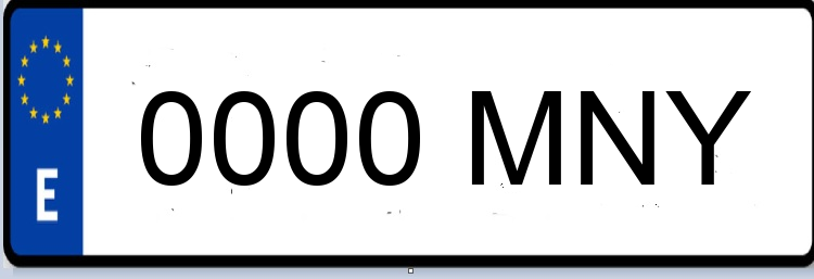 Letras Matriculas MNY