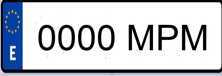 Letras Matriculas MPM